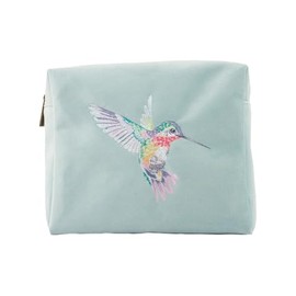 Wrendale Designs by Hannah Dale 'Wisteria Wishes' Hummingbird Embroidered Cosmetic Bag