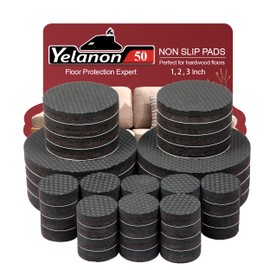 Non Slip Furniture Pads -50 pcs(1+2+3)" Furniture Grippers, Non Skid for Furniture Legs,Self Adhesive Rubber Feet Furniture Feet, Anti Slide Furniture Hardwood Floor Protector for Keep Couch Stoppers