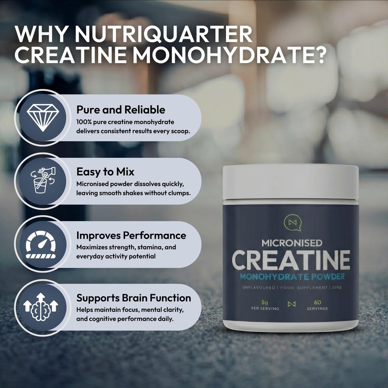 Creatine Monohydrate 300g (60 Servings) - Micronised, Unflavoured, Ultra Fine