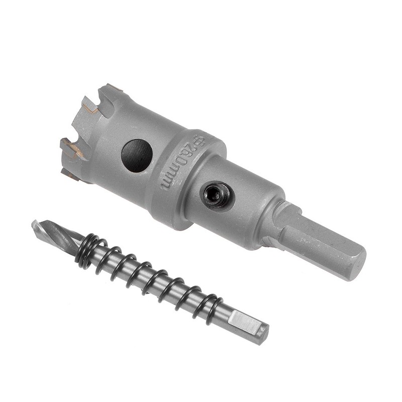sourcingmap Carbide Hole Saw Drill Bit, 26mm Hole Cutter for