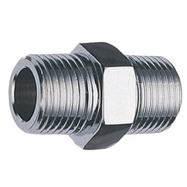 SANEI JT701-20 Hexagonal Nipple Chrome, Nominal 20 with POS