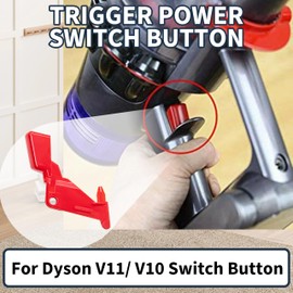 Trigger Switch Button Replacement for Dyson V10 V11 SV12 SV14 Upgraded Red Switch Button Replacement Parts with Repair Tools (2red+2)