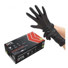DTS PROTECT Nitrile Gloves - Disposable Gloves Box of 100 - Pink Gloves - Free from Latex Gloves - PPE Gloves, Sterile Gloves, Medical Gloves and Surgical Gloves (Extra Large)