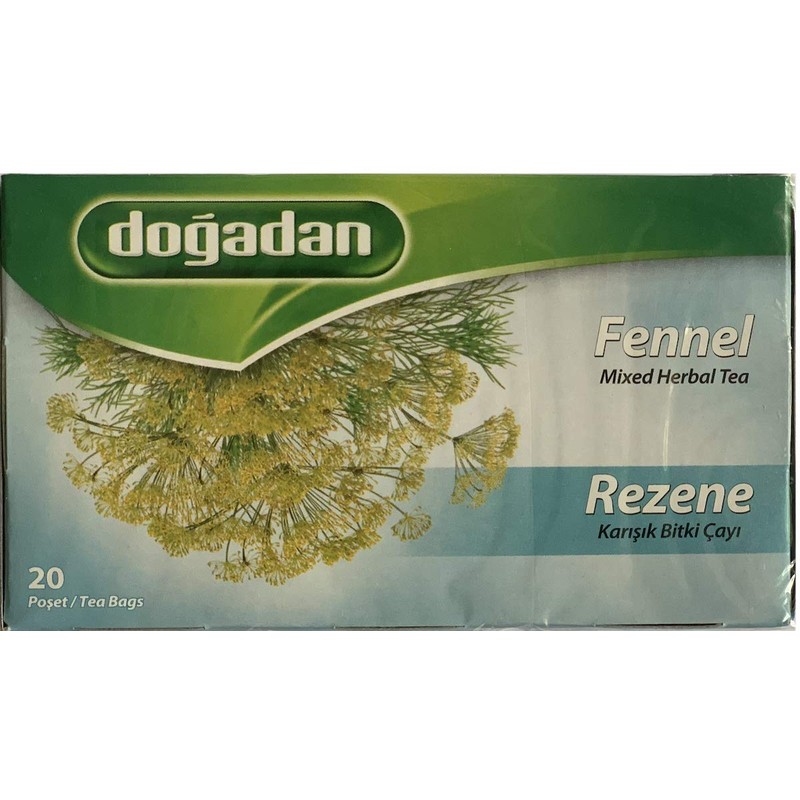 Dogadan Fennel Herbal Tea 20 Tea Bags (Rezene Cayi)