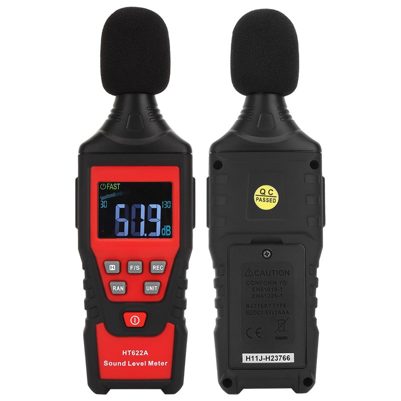 HT622A 30dB‑130dB Digital LCD Sound Level Meter Voice Tester Noise