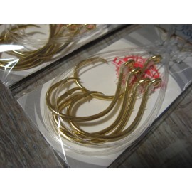 Eagle Claw 15 Snelled Eagle Claw 6/0 Striped Bass Inline Circle Baitholder Fish Hooks