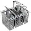 SPARES2GO Cutlery Basket + Central Waste Filter Kit compatible with