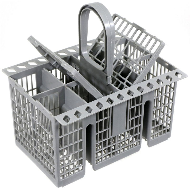 SPARES2GO Cutlery Basket + Central Waste Filter Kit compatible with