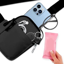 Mini Bolso Cruzado En El Pecho,Mochila Antirrobo Cruzada,Bolso de Pecho, Bandolera Multifuncional,con Múltiples Compartimentos,Bolsillos Ocultos,Ideal para Viajes,Deportes,Hombres y Mujeres (Large)