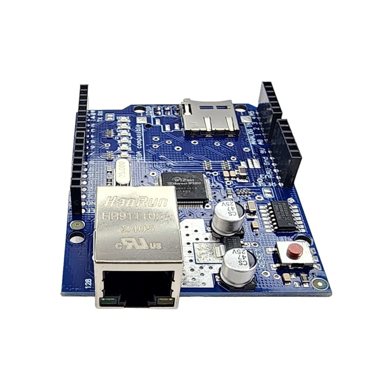 DIYables 2-Pack W5100 Ethernet Shield for Arduino Uno R3/R4/Mega/Due/Giga, Includes
