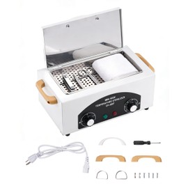High-Temperature Cleaning Box for Metal Tools, 1.5L Capacity Dry Heat Nail Tool with Adjustable Timer 110V 300W, 122℉-428℉ Cleaning Cabinet for Nail Salons, Dentals, Barbers & Home Use