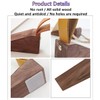 Door Stopper, Soild Walnut Wood Doorstop Wedge, Non-Slip Door Stops
