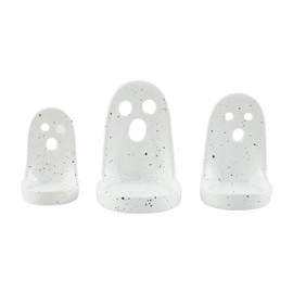 Mud Pie Nested Ghost Tea Light Holder, 2.75" x 4.5"