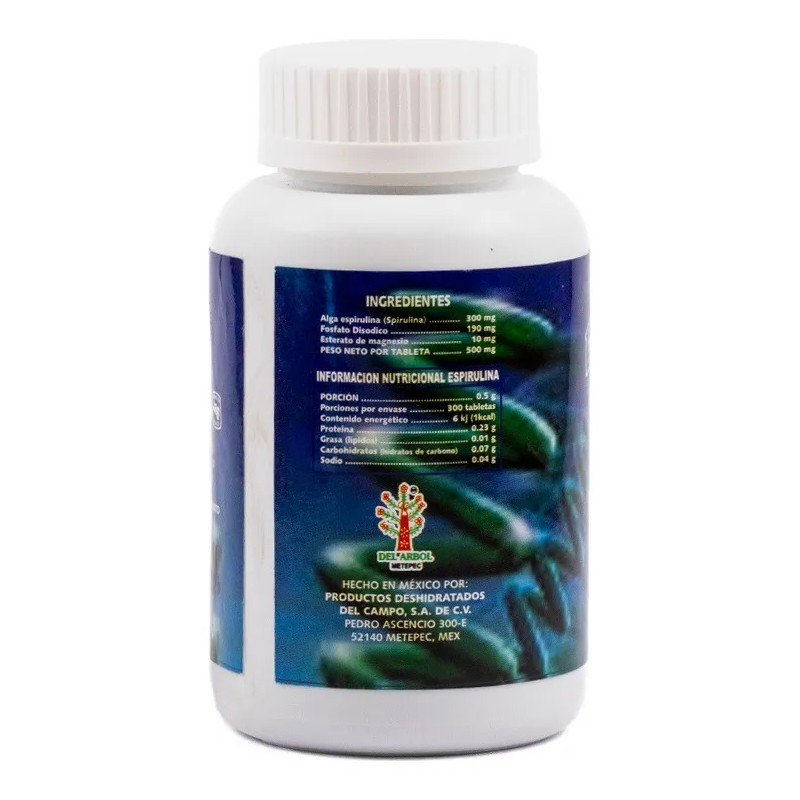 Alga Espirulina Suplemento Bajar Peso Adelgazar Sabor