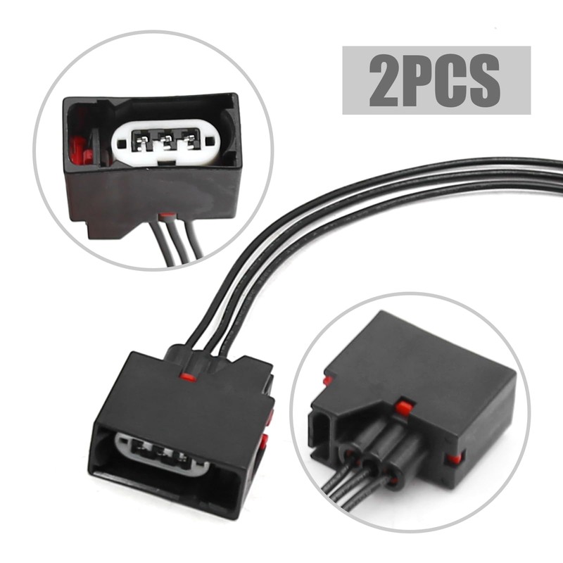 Vkinman 2Pcs 68065016AB Front Turn Signal Light Connector Plug Harness