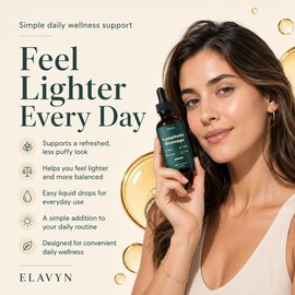 ELAVYN Lymphatic Drainage Drops, Maximum Potency Formula,Fluid Retention