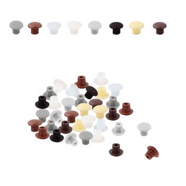 Niaciswe 5 mm Blanking Caps for Drill Holes – Pack of 800 White Hole Plugs for Push-in – Furniture Cover Caps Hole Caps Cover Plugs