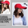 YEKEYI Extra Long Bill 100% Washed Cotton Baseball Cap Lengthened