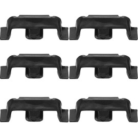 DEFIYEAR 6PCS Headlight Trim Ring Clips & Headlight Bezel Clips Plastic - Compatible with Mini Cooper R55 R56 R60 F54 F55 F56, Durable Replacement Clips, Hassle-Free Installation for Secure Fit(Black)
