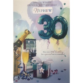 30Th Birthday Card Male Titles Nephew Husband Friend Brother Grandson Son