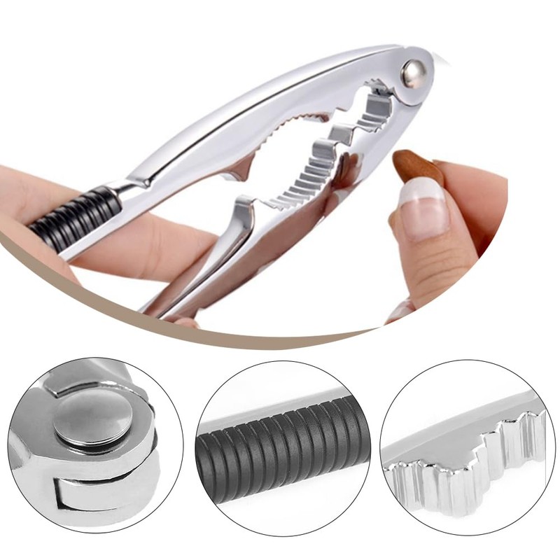 YYMEIDS Nutcracker Walnut Cracker Heavy Duty with Non-Slip Handle Stainless