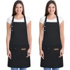WENYA 2 Pack Kitchen Apron for Women, Unisex Adjustable Cooking