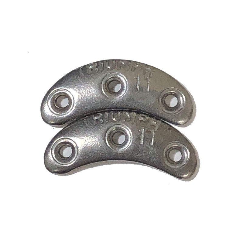 YRMS TRIUMPH Vintage Steel Shoe Toe Reinforcement Guard Plate, Silver