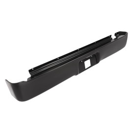 KUAFU Rear Roll Pan Compatible with 2004-2014 Ford F150 F-150 Fleetside/Styleside - Standard Bed Models Rear Bumper Rollpan w/License Light LED Electrophoresis Steel