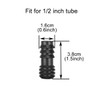 LICQIC 13 mm (1/2 Inch) Pipe/Hose Irrigation Connectors, Garden Irrigation