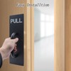 GINZER Push Pull Door Handle Set, Aluminum Alloy Push Pull