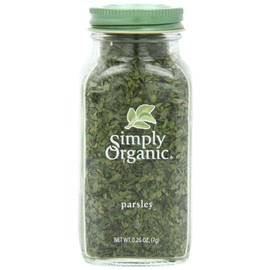 Simply Organic Parsley Flakes Cut & Sifted Certified Organic, 0.26 Ounce Container
