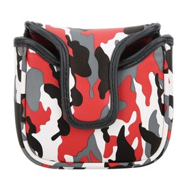 Yctze Camouflage Square Putter Cover, Waterproof PU Club Head Cover with Magnetic Closure, Ideal Accessory for Half Mallet Odyssey, Blade Spider
