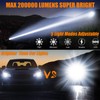 Rechargeable Flashlights MAX 200000 High Lumens,Super Bright 30W LED Flashlight,High