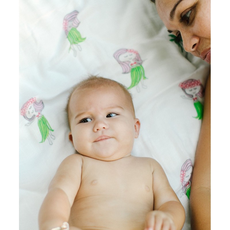 Coco Moon Bamboo Swaddle Hula Girl "Hula Girls"