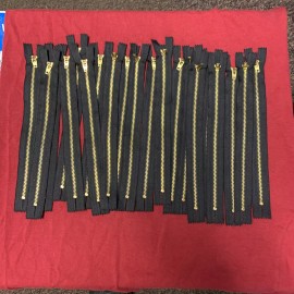 Ideal 20 IDEAL FASTENER CORP.  9 " BRASS ZIPPERS 8528-B2309 STYLE 60090H *