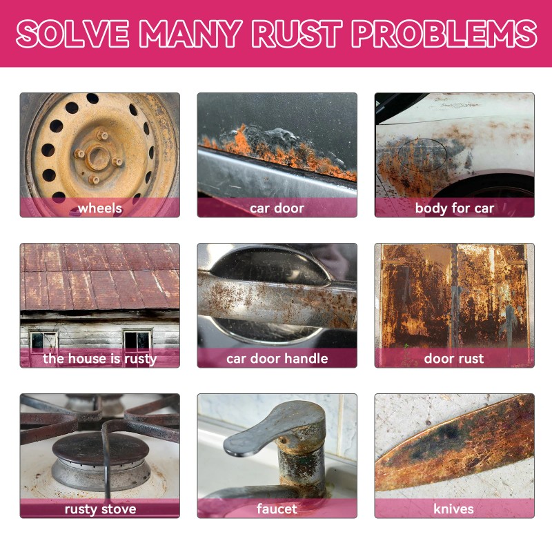 Homonth Auto Rust Remover Auto Wheel Hub Handlebar Parts Rust