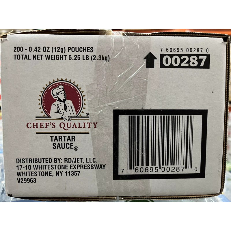 Chef’s Quality Chef”s Quality Tartar Sauce, 200ct