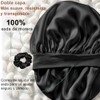 Gorro de Pelo Rizado de Satén, 4PCS Gorro de Seda