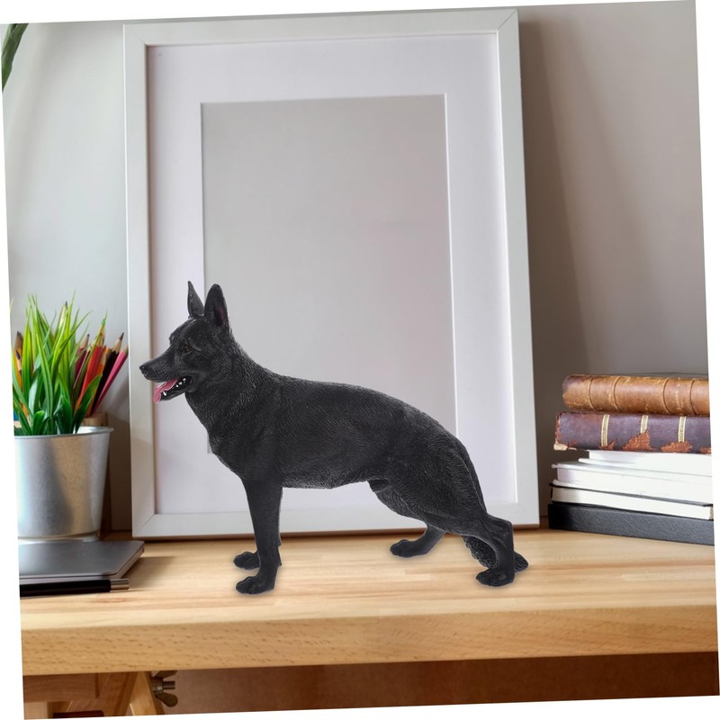 BESPORTBLE Simulation Dog Model Shepherd Dog Figurine Realistic Desktop Decor