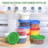 Yomarket Freezer Storage Containers, 16 Pack 8 oz Plastic Food
