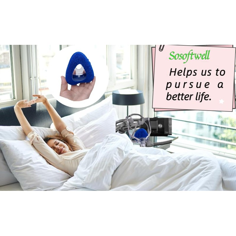 sosoftwell 4 Packs F20 CPAP Mask Liners Compatible with Small