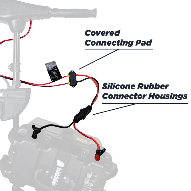 Newport Battery Quick Connect/Disconnect Connectors Terminals for Trolling Motor -Heavy
