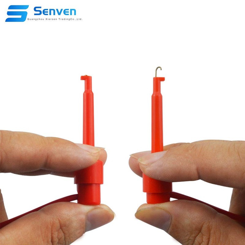 Senvenelec Pack of 20 Multicoloured Multimeter Wire Lead Test Hook