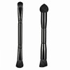 2 Pcs Black Dual Ended Hairline Brushes with Sponge Tip