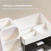 HBlife Makeup Organizer with Brush Holder for Vanity, Large Plastic