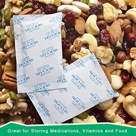 O2frepak O2frepak 20 Gram(50Packs) Moisture Absorber Sachets,Silica Gel Packets Desiccant Sachets for Storage 20g