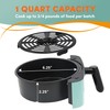 Elite Gourmet EAF-3218BL Personal 1.1Qt Compact Space Saving Electric Hot
