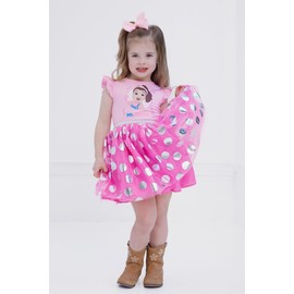 Ms. Rachel Infant Baby Girls Tulle Dress Polka Dots Bright Pink 12 Months