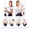 Ergonomic Hipseat Baby Carrier with Shoulder Strap, Waist Stool Seat