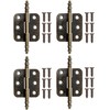 Fuxxer® 4 x Antique Hinges, Metal Hinges, Iron Hinges, Vintage